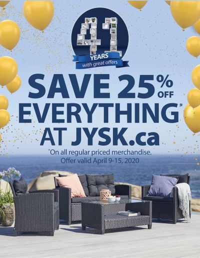 JYSK (ON & Atlantic) Flyer April 9 to 15