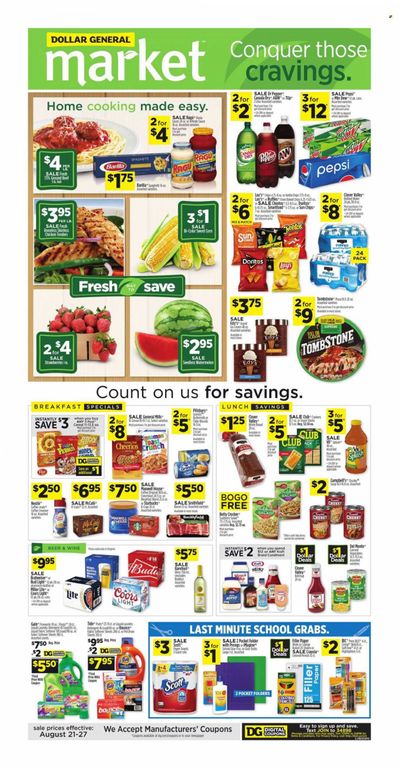Dollar General (VA) Weekly Ad Flyer Specials August 21 to August 27, 2022