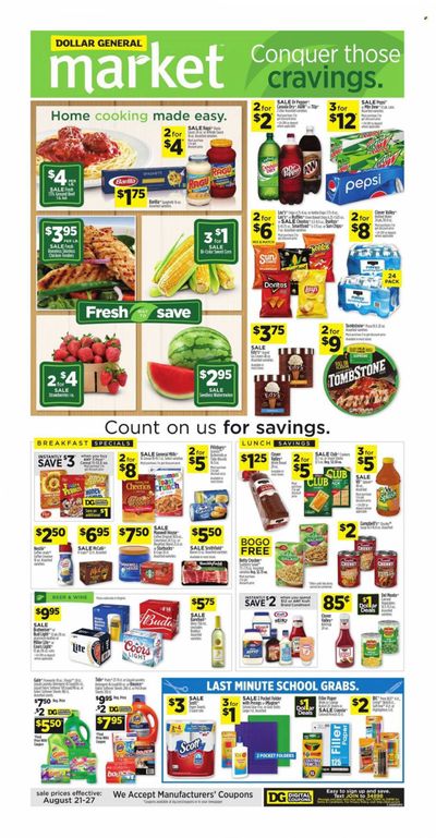 Dollar General (VA) Weekly Ad Flyer Specials August 21 to August 27, 2022