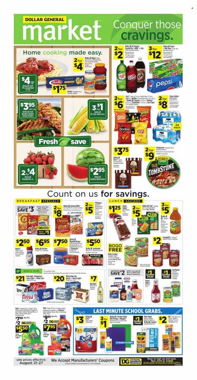 Dollar General (OH) Weekly Ad Flyer Specials August 21 to August 27, 2022