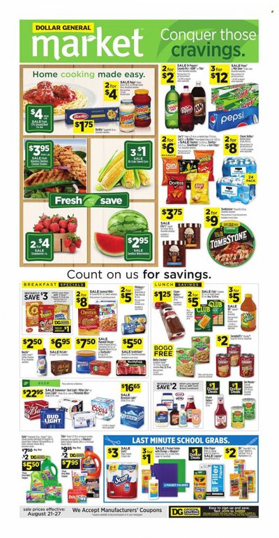 Dollar General (OK) Weekly Ad Flyer Specials August 21 to August 27, 2022