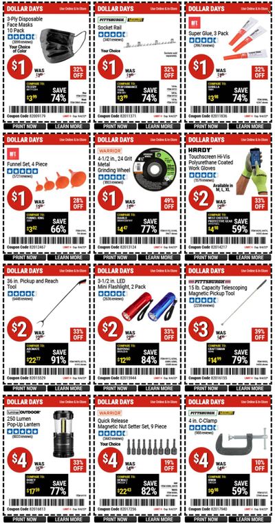 Harbor Freight Weekly Ad Flyer Specials August 22 to September 4, 2022