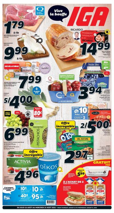 IGA (QC) Flyer August 25 to 31