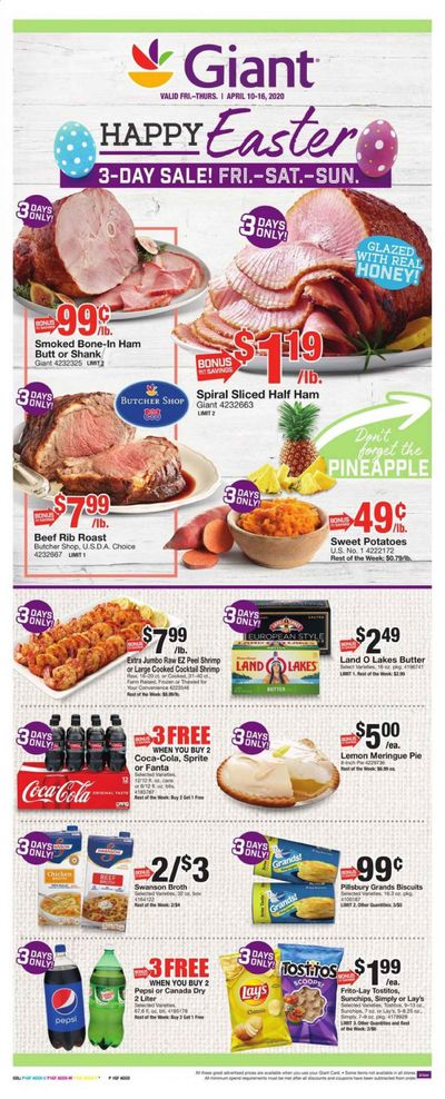 Giant Food Weekly Ad & Flyer April 10 to 16