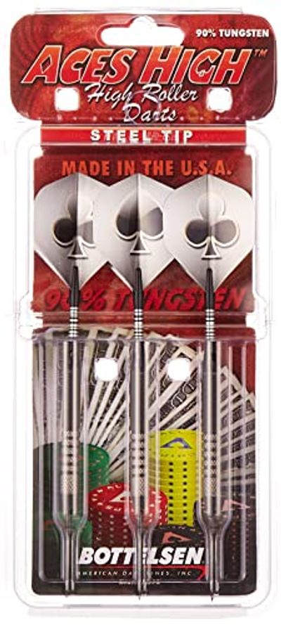 Bottelsen 26AH1 Aces High 90-Percent Tungsten, Steel Tip, 26gm 1/4-Inch Diameter Dart $44.9 (Reg $69.00)