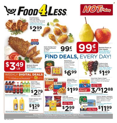Food 4 Less (IL) Weekly Ad Flyer Specials August 24 to August 30, 2022