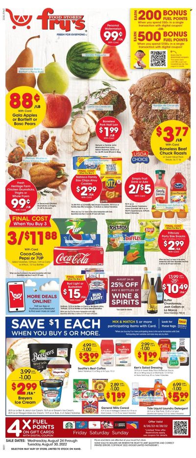 Fry’s (AZ) Weekly Ad Flyer Specials August 24 to August 30, 2022 Fry’s (AZ) Weekly Ad Flyer Specials August 24 to August 30, 2022