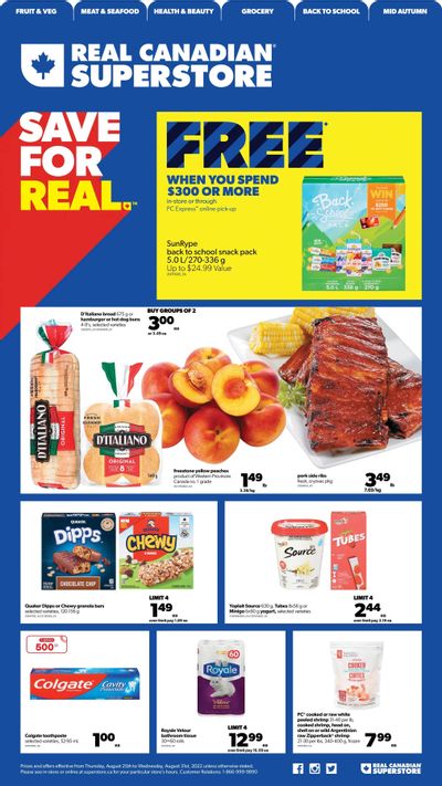 Real Canadian Superstore (West) Flyer August 25 to 31