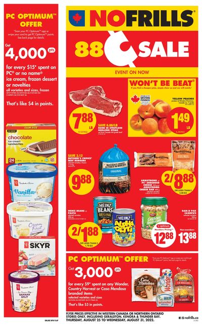 No Frills (West) Flyer August 25 to 31
