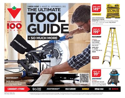Canadian Tire The Ultimate Tool Guide August 26 to September 15