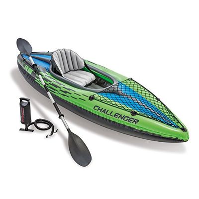 Intex Challenger K1 Kayak, 1-Person Inflatable Kayak Set with Aluminum Oars and High Output Air Pump $92.53 (Reg $145.26)