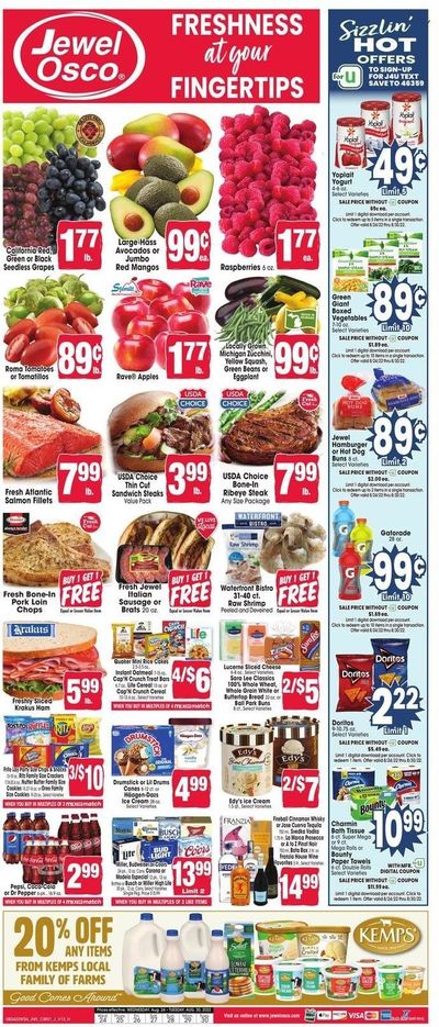 Jewel Osco (IL) Weekly Ad Flyer Specials August 24 to August 30, 2022