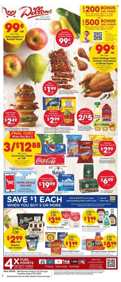 Dillons (KS) Weekly Ad Flyer Specials August 24 to August 30, 2022