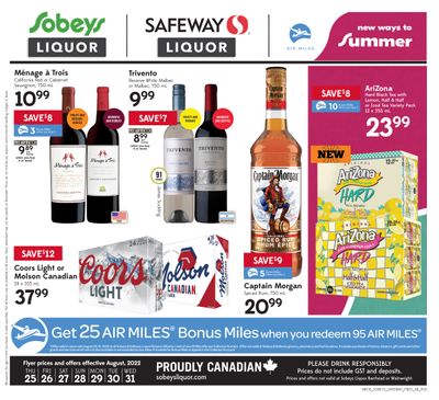 Sobeys/Safeway (AB) Liquor Flyer August 25 to 31