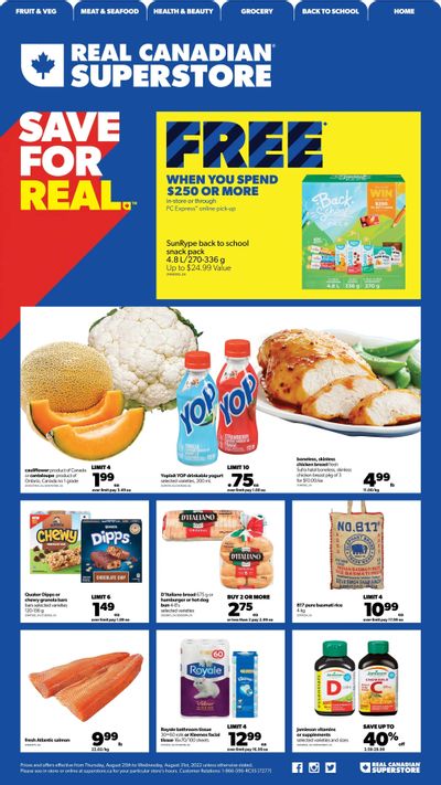 Real Canadian Superstore (ON) Flyer August 25 to 31