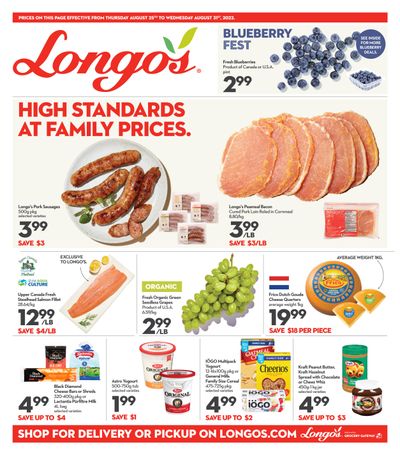 Longo's Flyer August 25 to 31