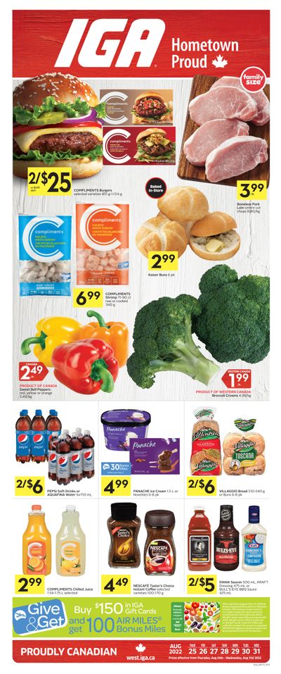 IGA (West) Flyer August 25 to 31