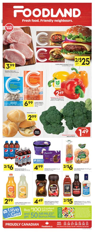 Foodland (ON) Flyer August 25 to 31