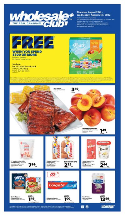 Real Canadian Wholesale Club Flyer August 25 to 31