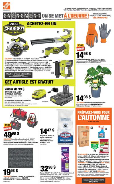 Home Depot (QC) Flyer August 25 to 31
