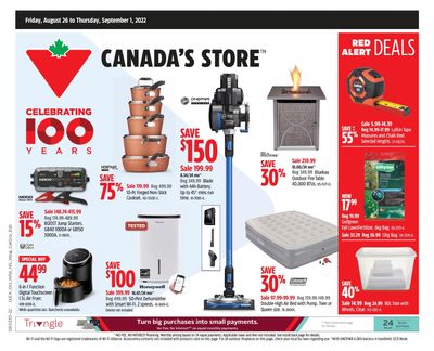 Canadian Tire (ON) Flyer August 26 to September 1 Canadian Tire (ON) Flyer August 26 to September 1