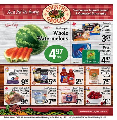 Country Grocer (Salt Spring) Flyer August 24 to 29
