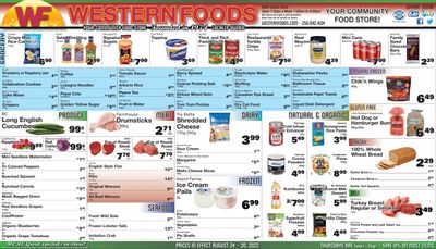 Western Foods Flyer August 24 to 30
