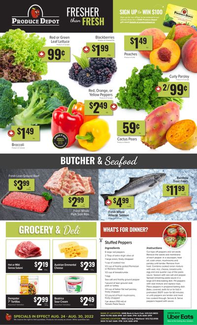 Produce Depot Flyer August 24 to 30