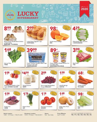 Lucky Supermarket (Edmonton) Flyer April 10 to 16