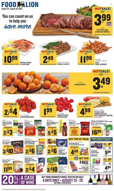 Food Lion (SC) Weekly Ad Flyer Specials August 24 to August 30, 2022