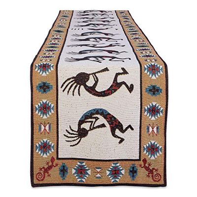 DII Hacienda Stripe Kitchen Textiles, Table Runner, 13x72, Kokopelli Tapestry $20.81 (Reg $38.99)