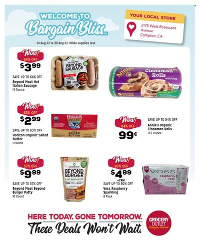Grocery Outlet (CA, ID, OR, PA, WA) Weekly Ad Flyer Specials August 24 to August 30, 2022