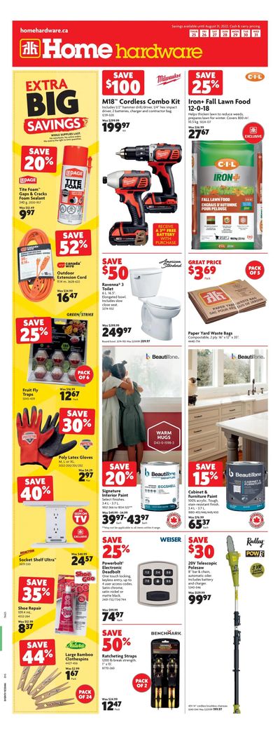 Home Hardware (BC) Flyer August 25 to 31