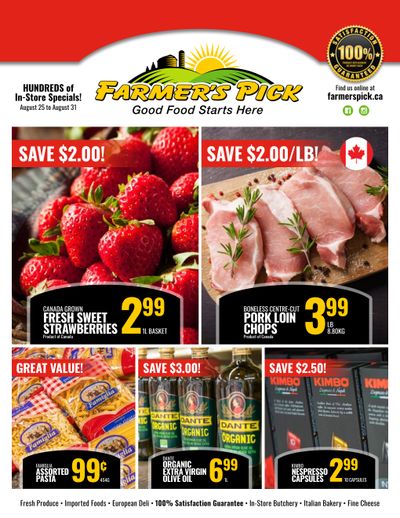 Farmer's Pick Flyer August 25 to 31