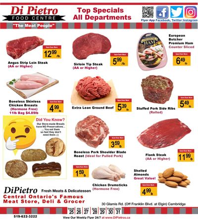 Di Pietro Food Centre Flyer August 25 to 31