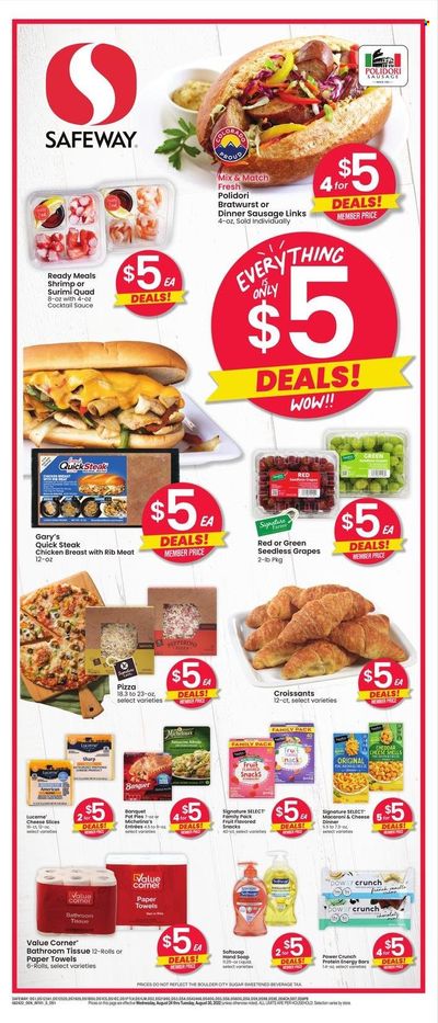 Safeway (SD) Weekly Ad Flyer Specials August 24 to August 30, 2022