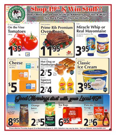 The 49th Parallel Grocery Flyer August 25 to 31