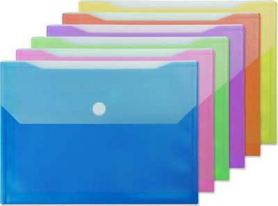 Winnable Velcro Poly Two File Pocket Envelope, Letter Size, Assorted Colours On Sale for $ 1.49 ( Save $ 1.00 ) at Staples Canada