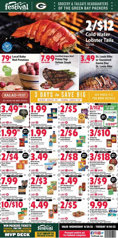 Festival Foods (WI) Weekly Ad Flyer Specials August 24 to August 30, 2022