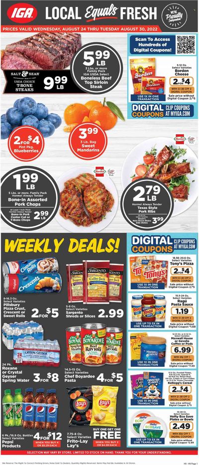IGA (AL) Weekly Ad Flyer Specials August 24 to August 30, 2022
