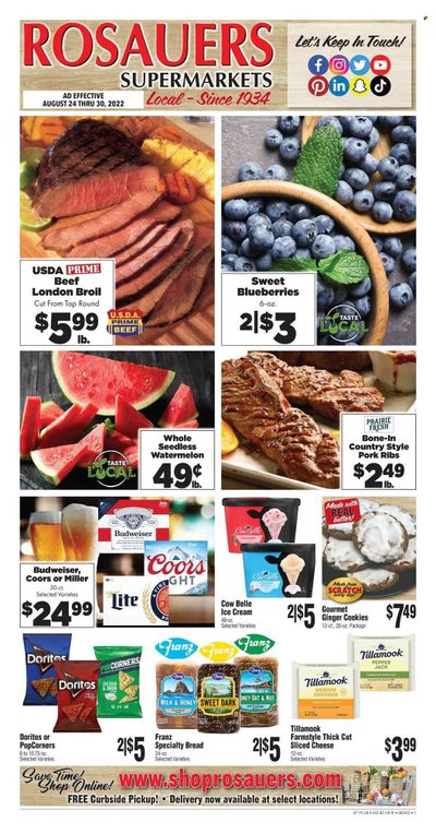 Rosauers (ID, MT, OR, WA) Weekly Ad Flyer Specials August 24 to August 30, 2022