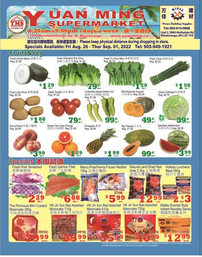 Yuan Ming Supermarket Flyer August 26 to September 1