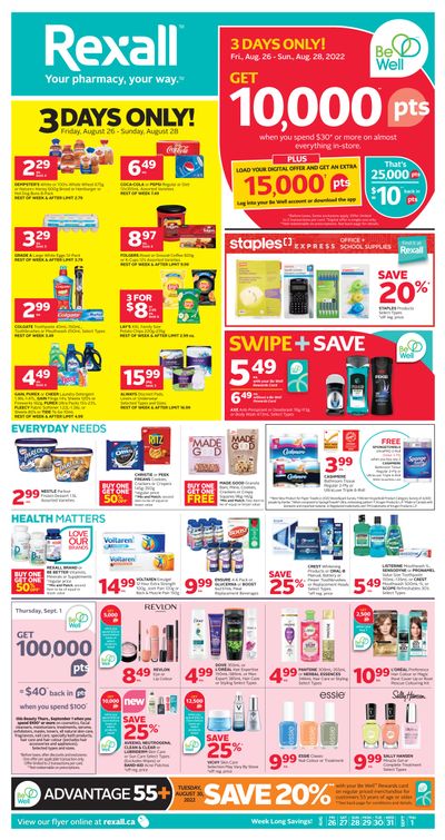Rexall (ON) Flyer August 26 to September 1