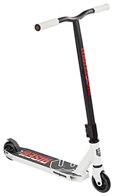 Mongoose Rise 100 Freestyle Kick Scooter, White/Red, One Size $88.5 (Reg $112.74)