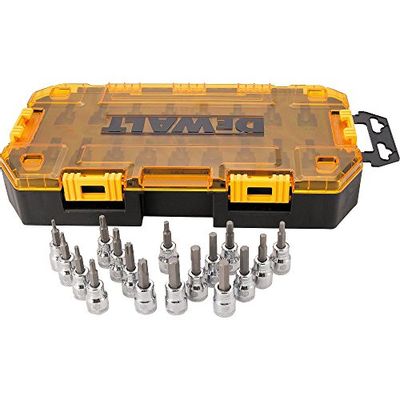 DEWALT DWMT73806 Tough Box Tool Kit 3/8'' Drive Socket Set, 17 Piece $24.75 (Reg $34.56)