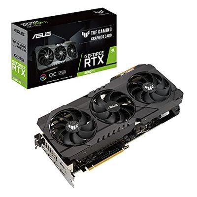 ASUS TUF Gaming NVIDIA GeForce RTX 3080 Ti OC Edition Graphics Card (PCIe 4.0, 12GB GDDR6X, HDMI 2.1, DisplayPort 1.4a, Dual Ball Fan Bearings, Military-Grade Certification, GPU Tweak II) $1189.99 (Reg $1349.99)