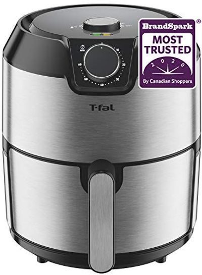 T-fal Air Fryer, Friteuse, EY201D50 T-fal Easy Fry Prestige XL, Low Oil, Patented Basket System, 4.4Qt/4.2L, Silver $69.93 (Reg $139.99)