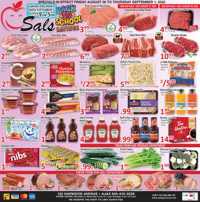 Sal's Grocery Flyer August 26 to September 1