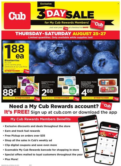 Cub Foods (MN) Weekly Ad Flyer Specials August 25 to August 27, 2022