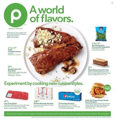 Publix (AL, FL, GA, NC, SC, TN) Weekly Ad Flyer Specials August 25 to August 31, 2022